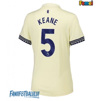 Everton Michael Keane #5 Tricou Fotbal Replică 2025-26 Femei Deplasare